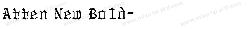 Atten New Bold字体转换